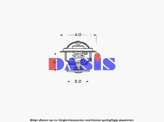 AKS DASIS Термостат, охлаждающая жидкость 750936N